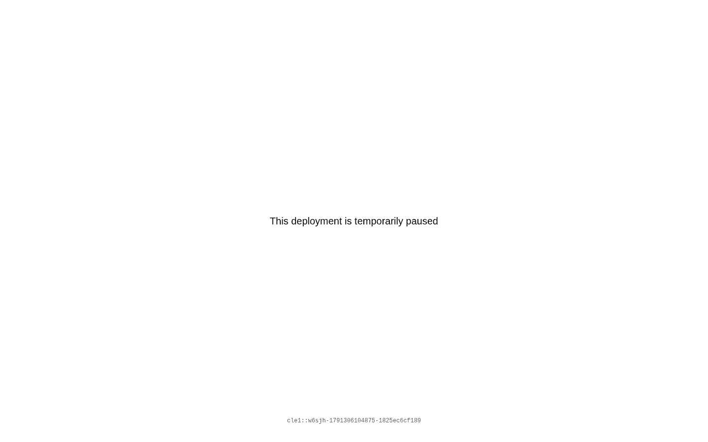 tidbit.ai: “This deployment is temporarily paused” (Vercel)